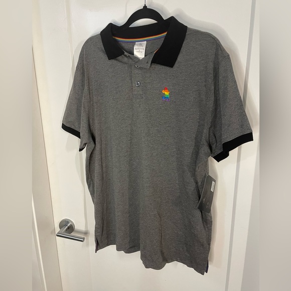 DISNEY BNWT Grey Men’s Collared Pride Collection Shirt Size XL Polo - Picture 1 of 5